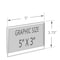 Azar Displays Clear Acrylic Sign Holder for T-sign Holder 5"W x 3"H 700031 - alternate 3